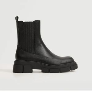 Mango Shoes Mango Leather Track Sole Ankle Boots Poshmark